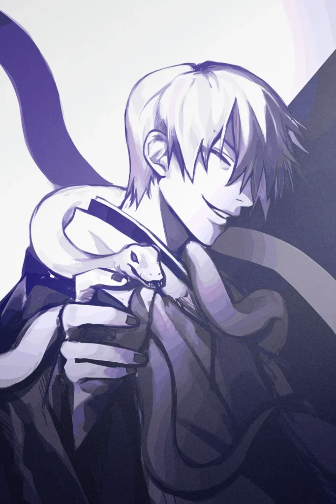 Gin Ichimaru Bleach Original Image Exquisite Metal Print Wall Art