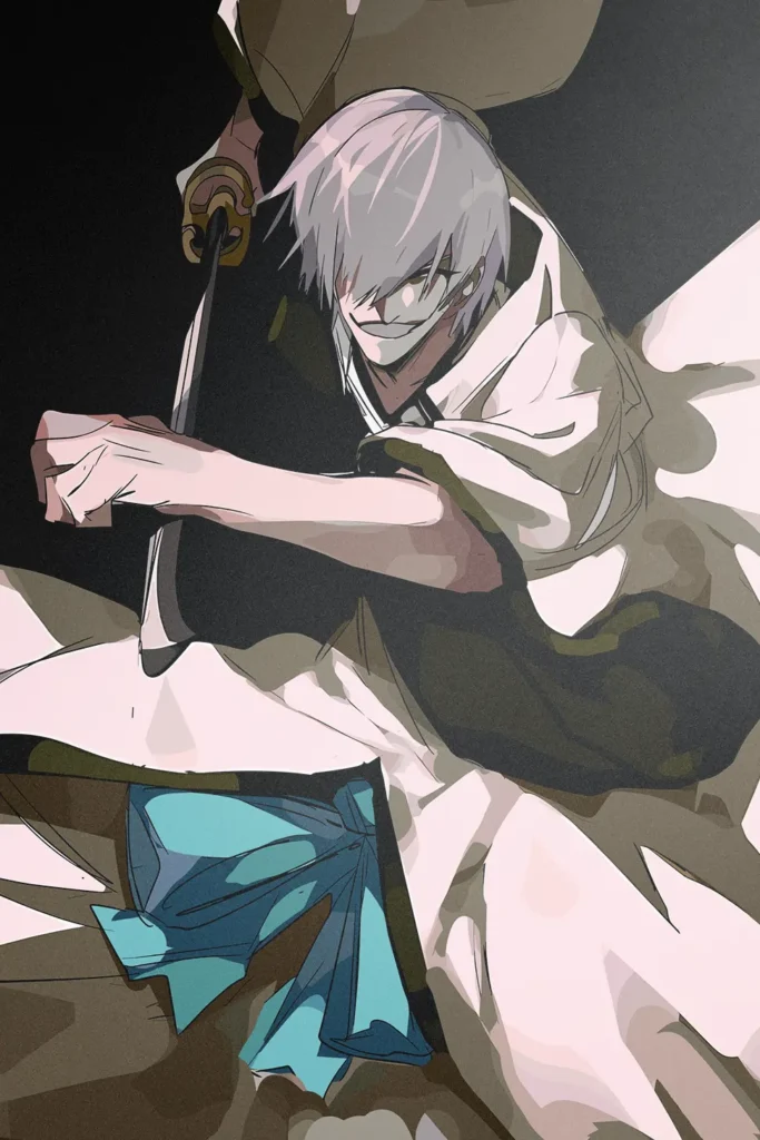 Gin Ichimaru Bleach Original Image Metal Print Wall Art