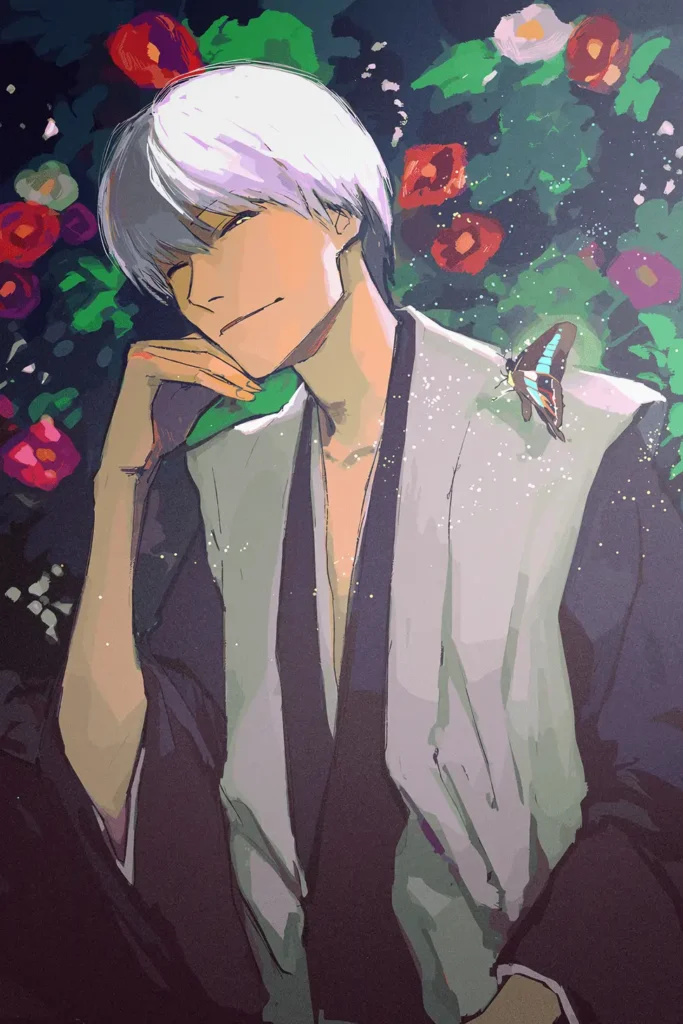 Gin Ichimaru Bleach Original Image Metal Wall Art Poster