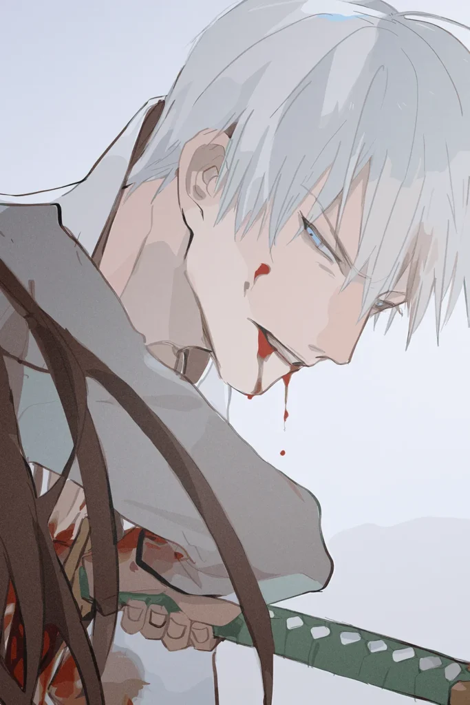 Gin Ichimaru Bleach Original Image Outstanding Metal Wall Art Poster