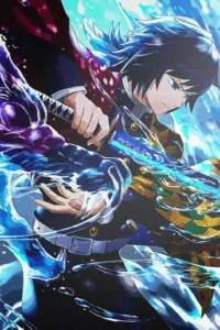 Giyu Tomioka Demon Slayer Original Image Distinctive Printed Metal Wall Art