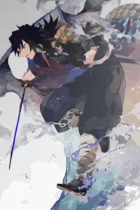 Giyu Tomioka Demon Slayer Original Image Exquisite Metal Print Poster