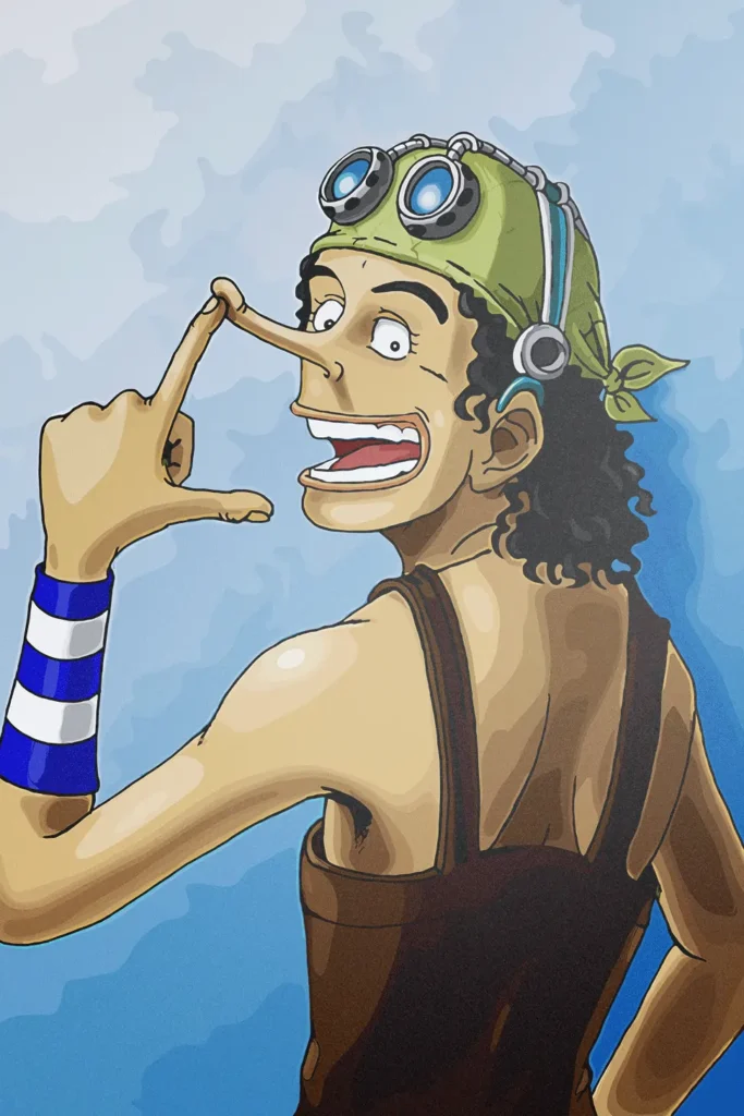 God Usopp One Piece Original Image Deluxe Metal Poster