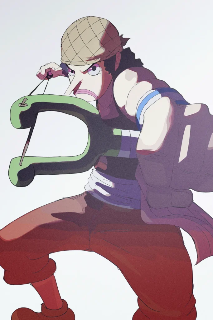 God Usopp One Piece Original Image Deluxe Metal Print