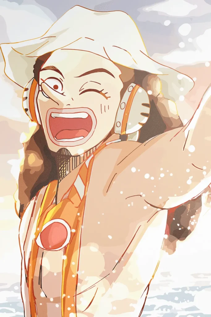 God Usopp One Piece Original Image Premium Aluminium Metal Wall Art