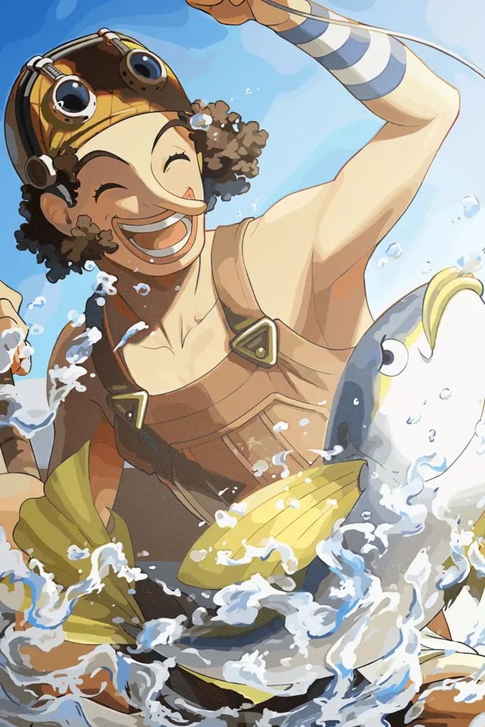 God Usopp One Piece Original Image Printed Metal Wall Art