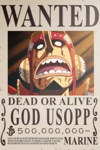 God Usopp Wanted Poster One Piece Original Image High Quality Metal Poster