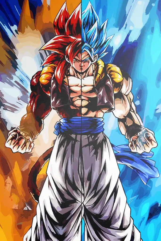 Gogeta Dragon Ball Original Image Artistic Printed Metal Wall Art