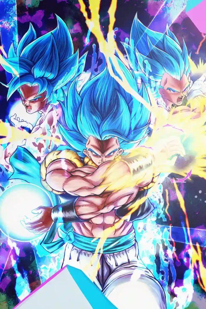 Gogeta Goku and Vegeta Dragon Ball Original Image High Quality Printed Metal Wall Art