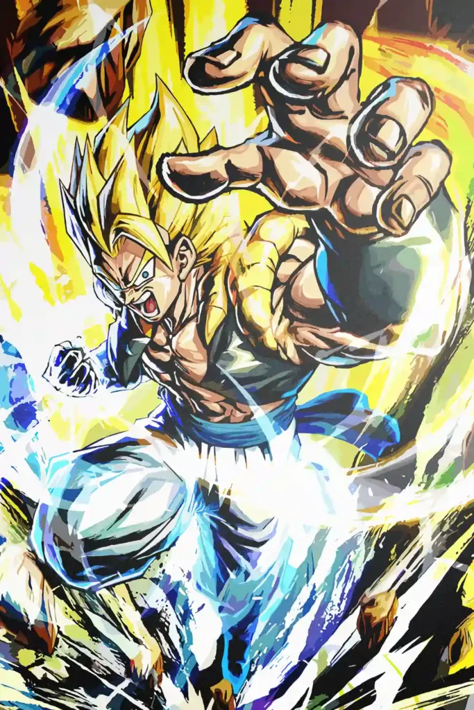 Gogeta Super Saiyan Dragon Ball Original Image Artistic Metal Wall Art Poster