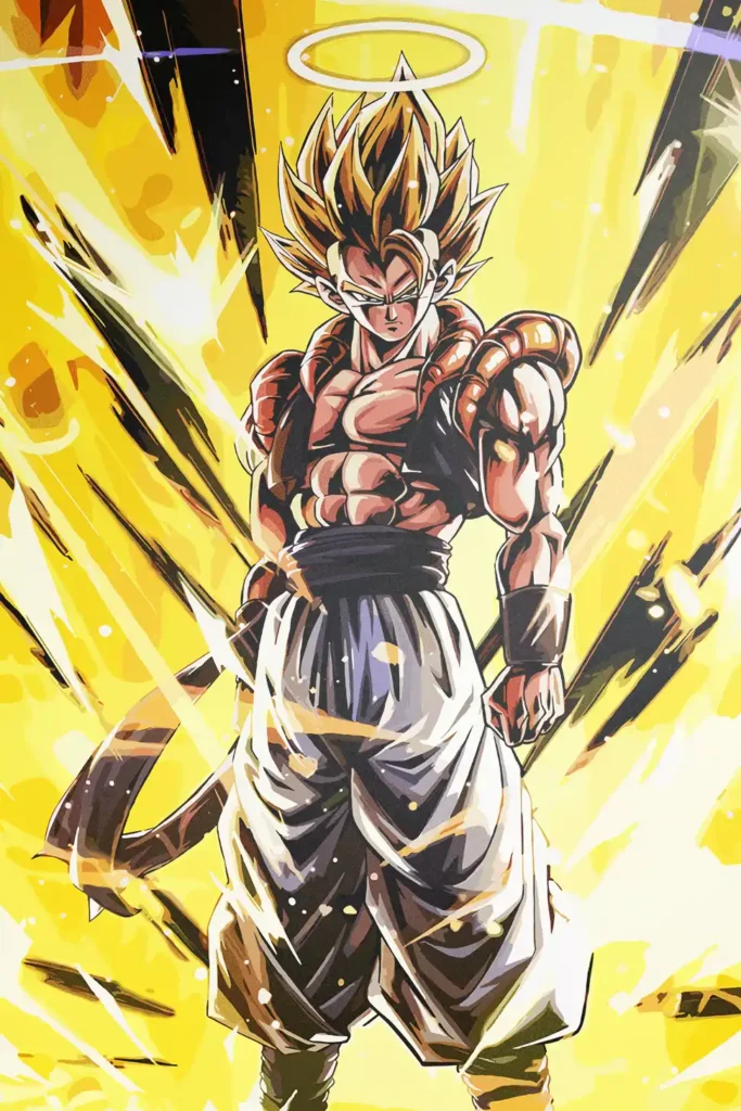 Gogeta Super Saiyan Dragon Ball Original Image Artistic Metal Wall Poster