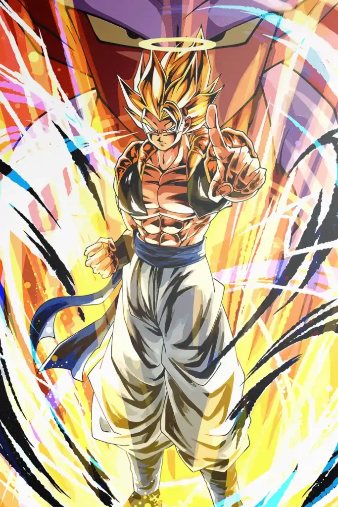 Gogeta Super Saiyan Dragon Ball Original Image Deluxe Metal Print