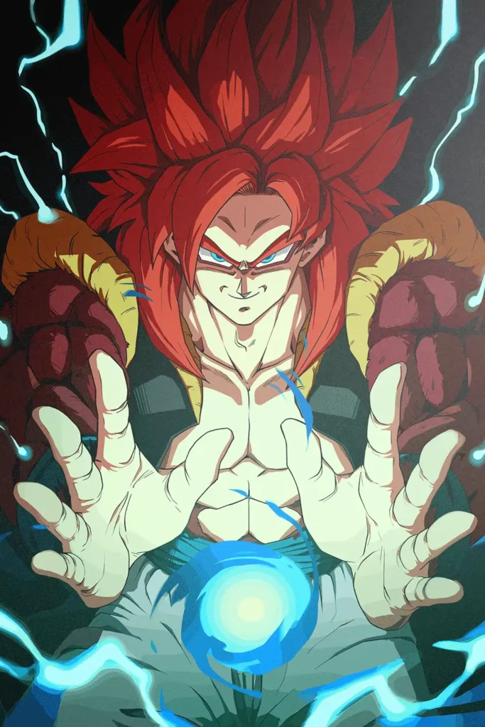 Gogeta Super Saiyan 4 Dragon Ball Original Image Aluminium Metal Print