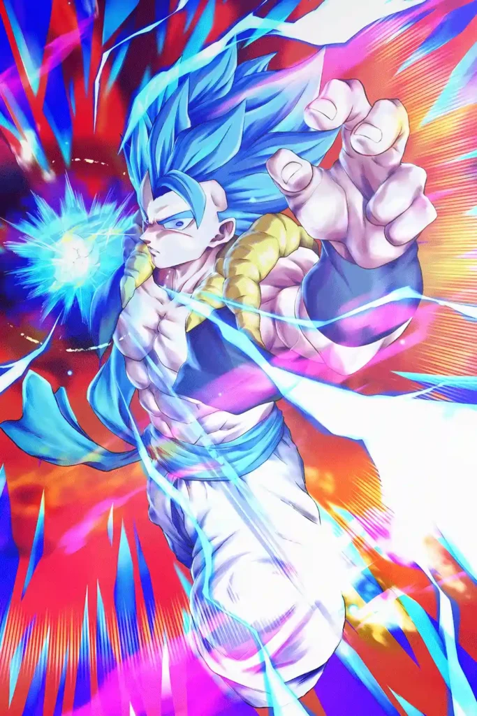 Gogeta Super Saiyan Blue Dragon Ball Original Image Aluminium Metal Poster