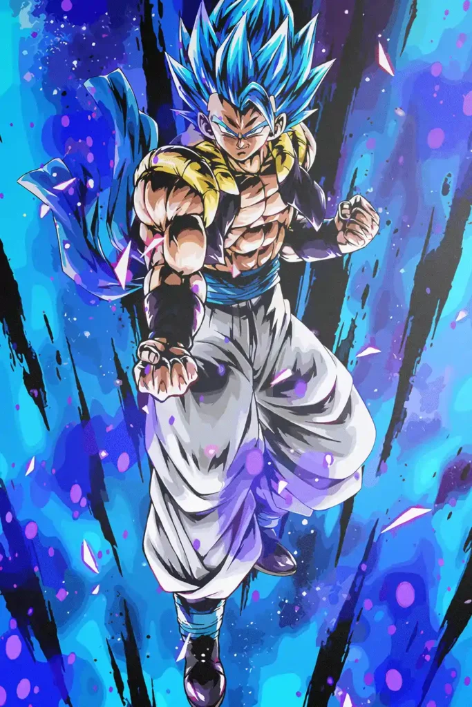Gogeta Super Saiyan Blue Dragon Ball Original Image Artistic Metal Print Poster