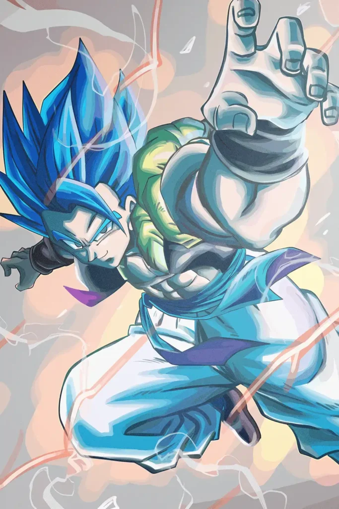 Gogeta Super Saiyan Blue Dragon Ball Original Image Bespoke Metal Print Poster