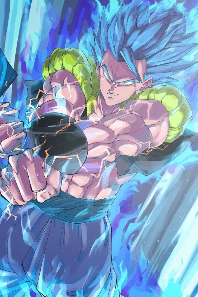 Gogeta Super Saiyan Blue Dragon Ball Original Image Bespoke Printed Metal Poster