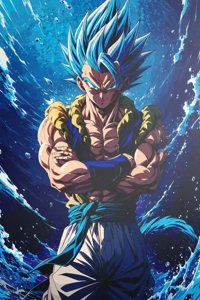 Gogeta Super Saiyan Blue Dragon Ball Original Image Exclusive Metal Wall Art