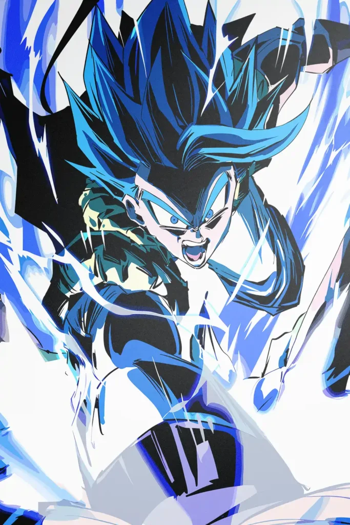 Gogeta Super Saiyan Blue Dragon Ball Original Image Exquisite Metal Wall Poster