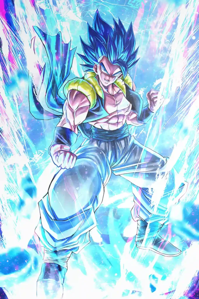 Gogeta Super Saiyan Blue Dragon Ball Original Image Exquisite Printed Metal Poster
