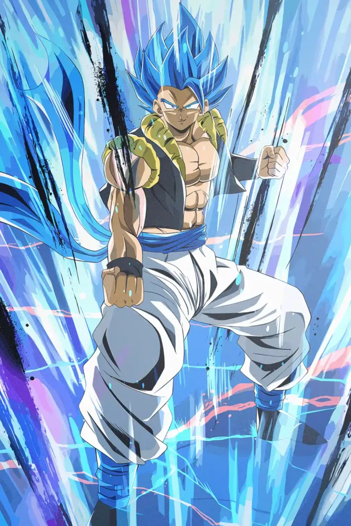 Gogeta Super Saiyan Blue Dragon Ball Original Image High Quality Metal Print