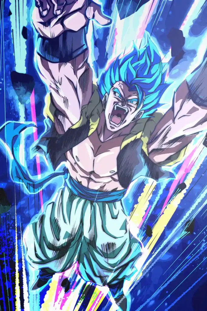 Gogeta Super Saiyan Blue Dragon Ball Original Image Metal Wall Poster