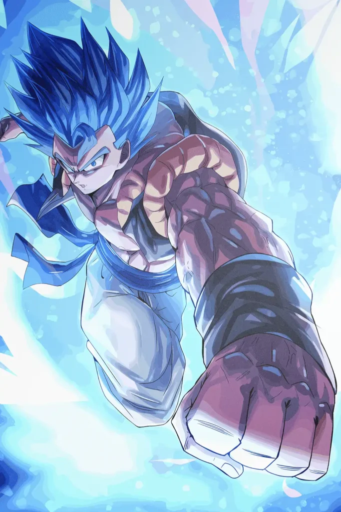 Gogeta Super Saiyan Blue Dragon Ball Original Image Outstanding Metal Poster