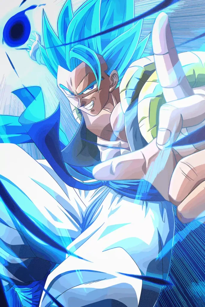 Gogeta Super Saiyan Blue Dragon Ball Original Image Premium Printed Metal Poster