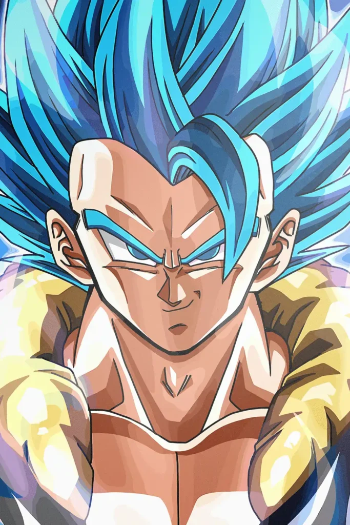Gogeta Super Saiyan Blue Dragon Ball Original Image Printed Metal Poster