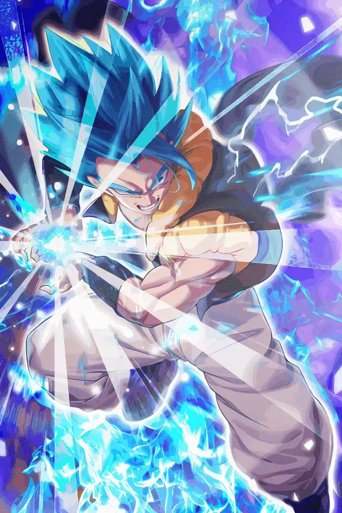 Gogeta Super Saiyan Blue Dragon Ball Original Image Unique Metal Print Poster