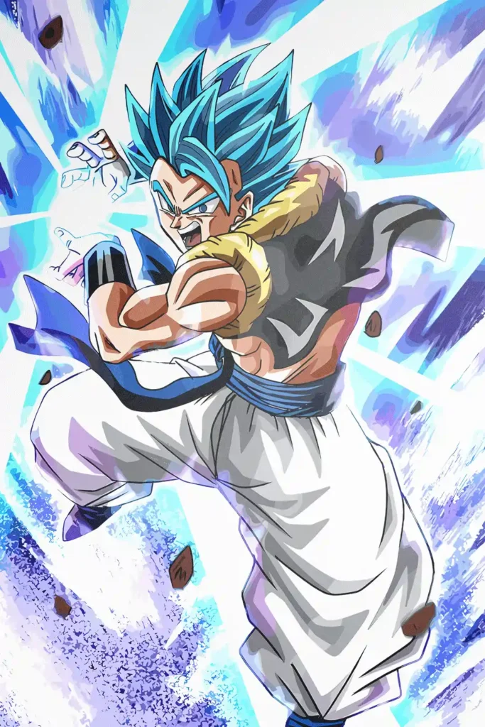Gogeta Super Saiyan Blue Dragon Ball Original Image Unique Metal Wall Poster