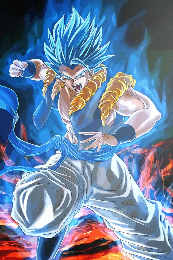 Gogeta Super Saiyan Blue Dragon Ball Original Image Unique Printed Metal Poster