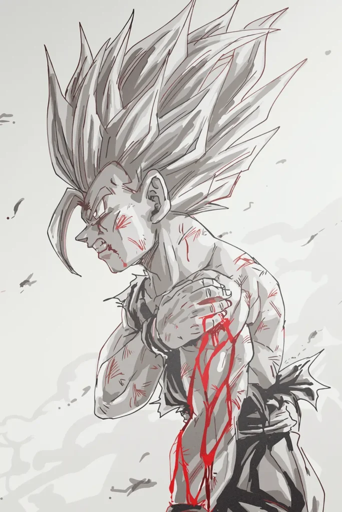 Gohan Super Saiyan 2 Dragon Ball Original Image Metal Print Poster
