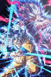 Goku and Gohan Dragon Ball Original Image Printed Metal Poster