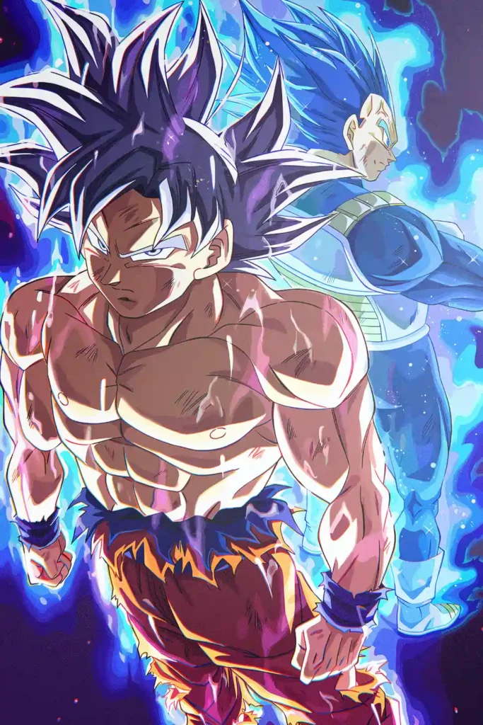 Goku and Vegeta Dragon Ball Original Image High Quality Aluminium Printed Metal Poster