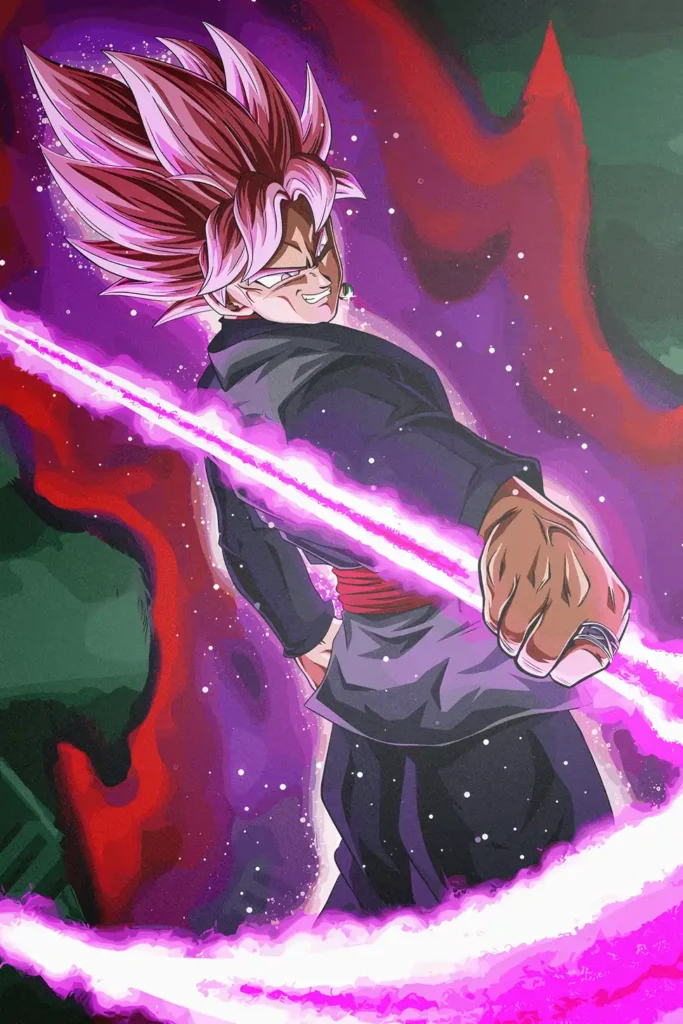 Goku Black Dragon Ball Original Image Aluminium Metal Poster
