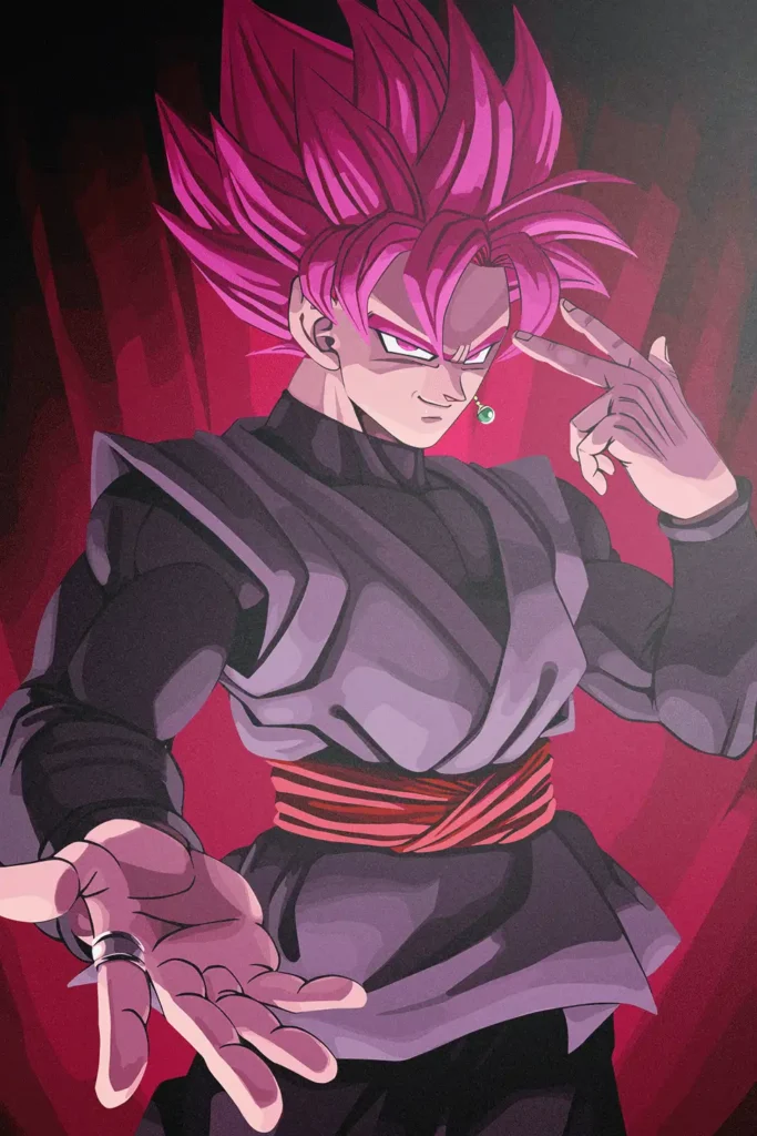 Goku Black Dragon Ball Original Image Aluminium Metal Print