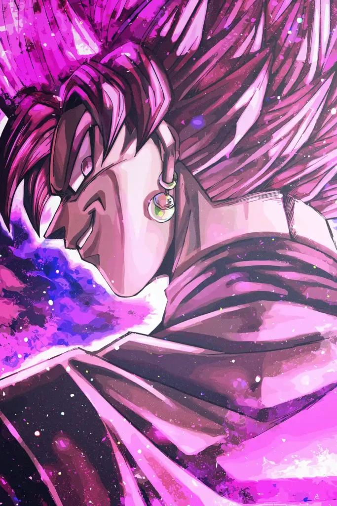 Goku Black Dragon Ball Original Image Bespoke Metal Poster