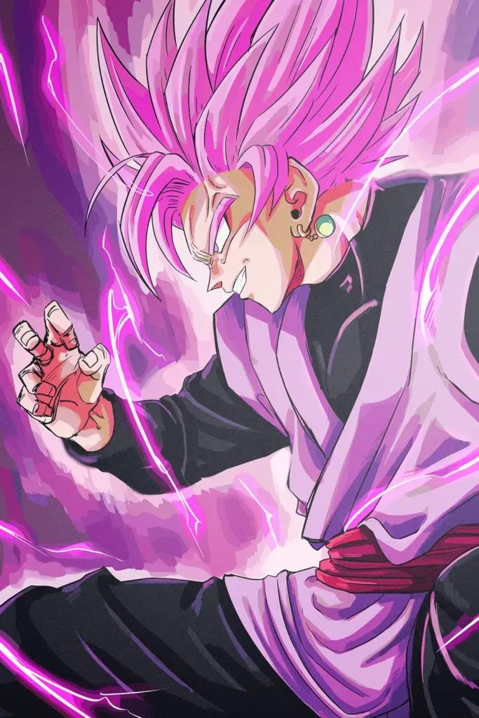 Goku Black Dragon Ball Original Image Bespoke Metal Wall Poster