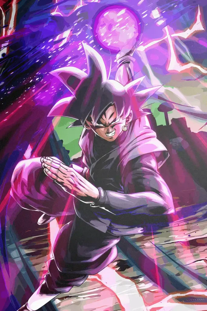 Goku Black Dragon Ball Original Image Distinctive Printed Metal Poster