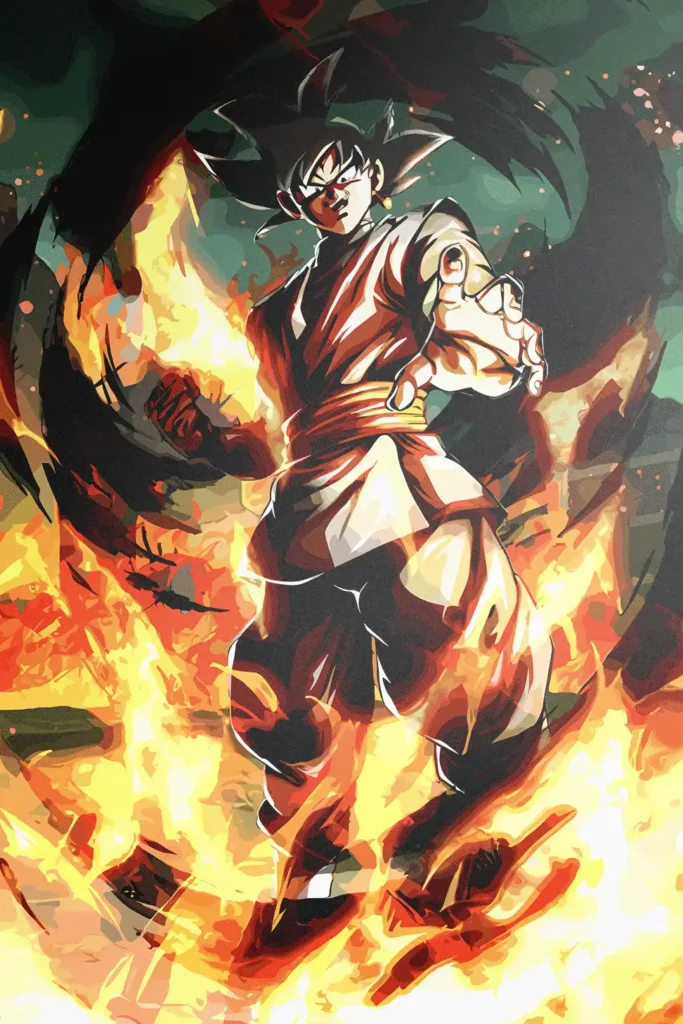 Goku Black Dragon Ball Original Image Distinctive Printed Metal Wall Art