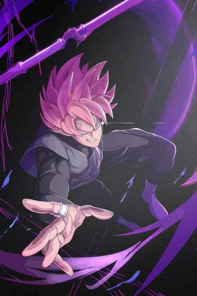 Goku Black Dragon Ball Original Image Exquisite Metal Print Poster