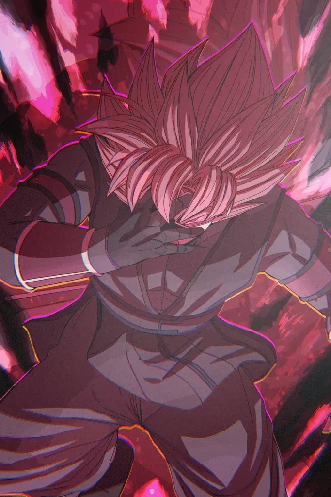 Goku Black Dragon Ball Original Image High Quality Metal Poster