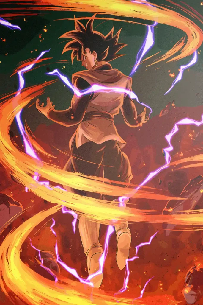 Goku Black Dragon Ball Original Image High Quality Printed Metal Poster