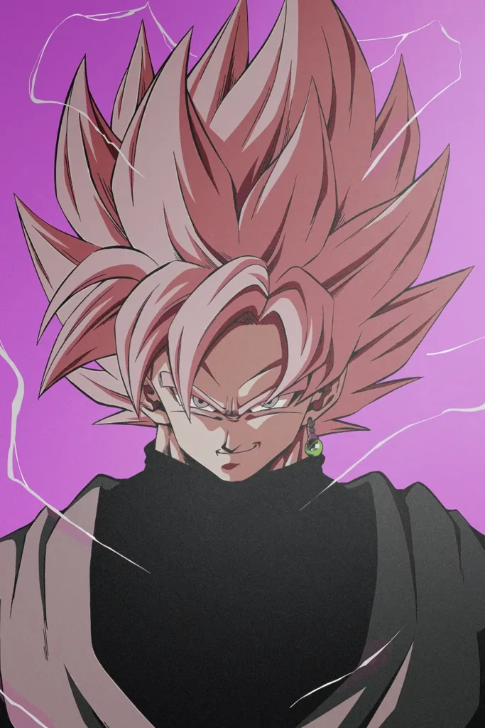 Goku Black Dragon Ball Original Image Metal Poster