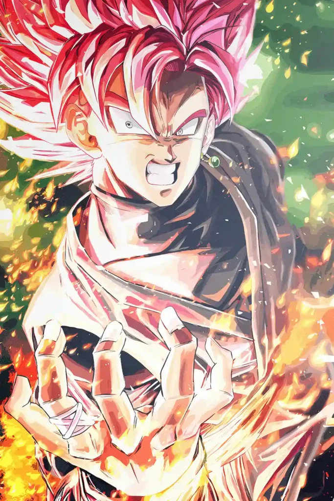 Goku Black Dragon Ball Original Image Metal Print Poster