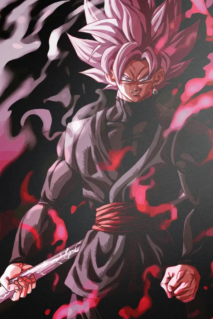 Goku Black Dragon Ball Original Image Outstanding Metal Poster