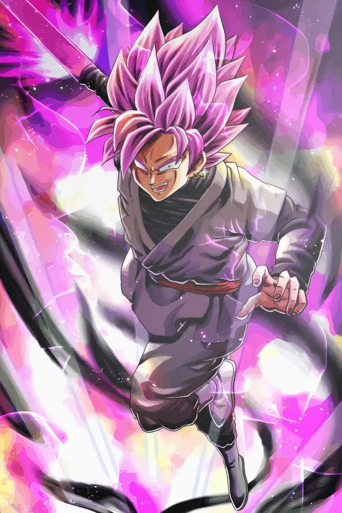Goku Black Dragon Ball Original Image Outstanding Printed Metal Poster