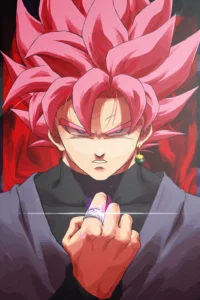 Goku Black Dragon Ball Original Image Premium Metal Wall Art