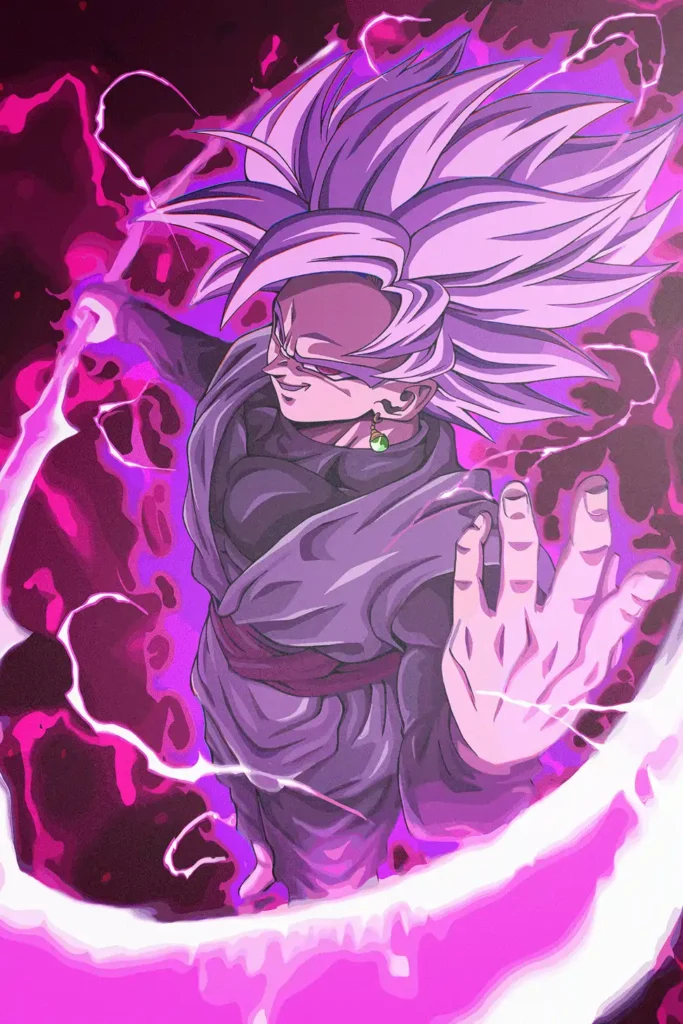 Goku Black Dragon Ball Original Image Printed Deluxe Metal Wall Poster